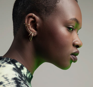 Gold Ear Cuff Set