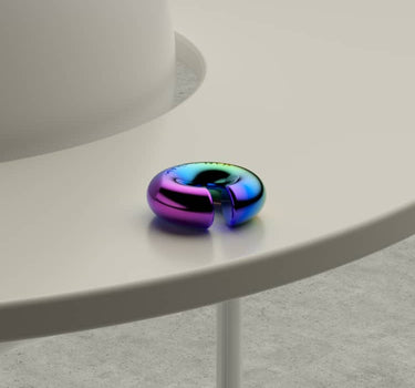 Holographic Thick Ear Cuff