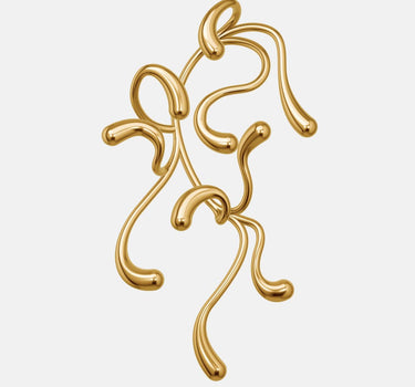 Full Ear Multi-Drop Ear Cuff - gold