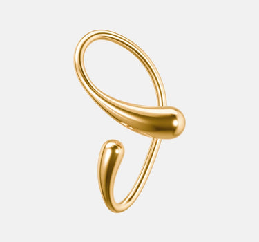 Two-Drop Ear Cuff - gold
