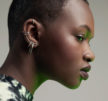 ear-cuff set in silver