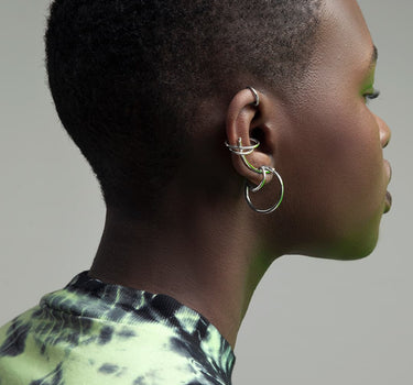 Silver Ear Cuff Set