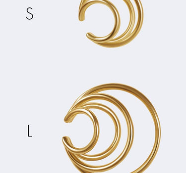 Large Gold Coils Ear Cuff