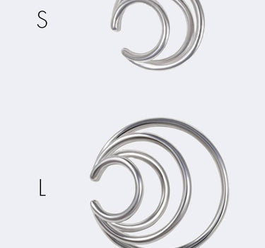 Silver Coils Ear Cuff
