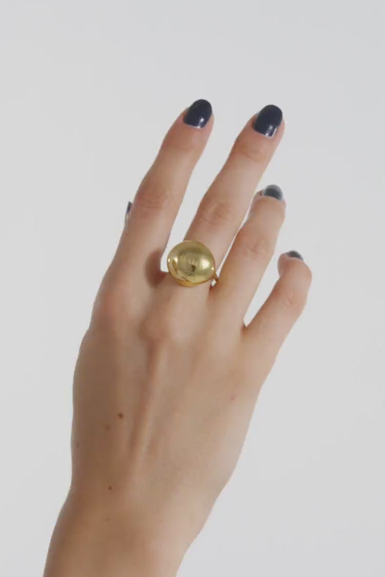 Gold Ball Ring