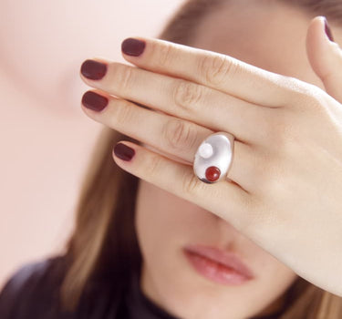 chunky silver ring from MAM