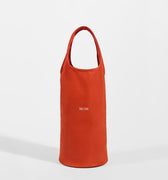 Brown nylon tote bag